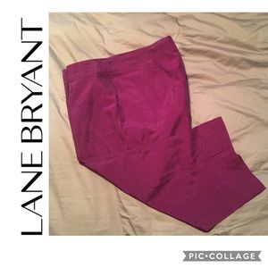 Lane Bryant - Purple Silk Capris - Size 18